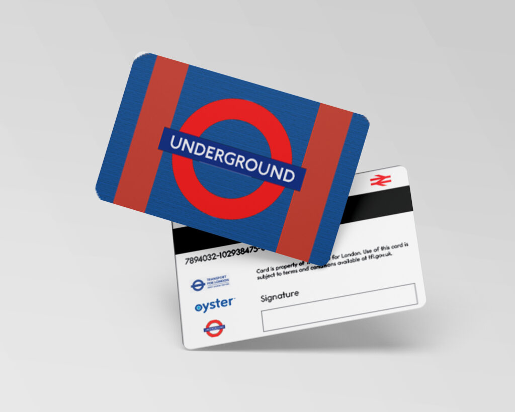 Metro card design for London
