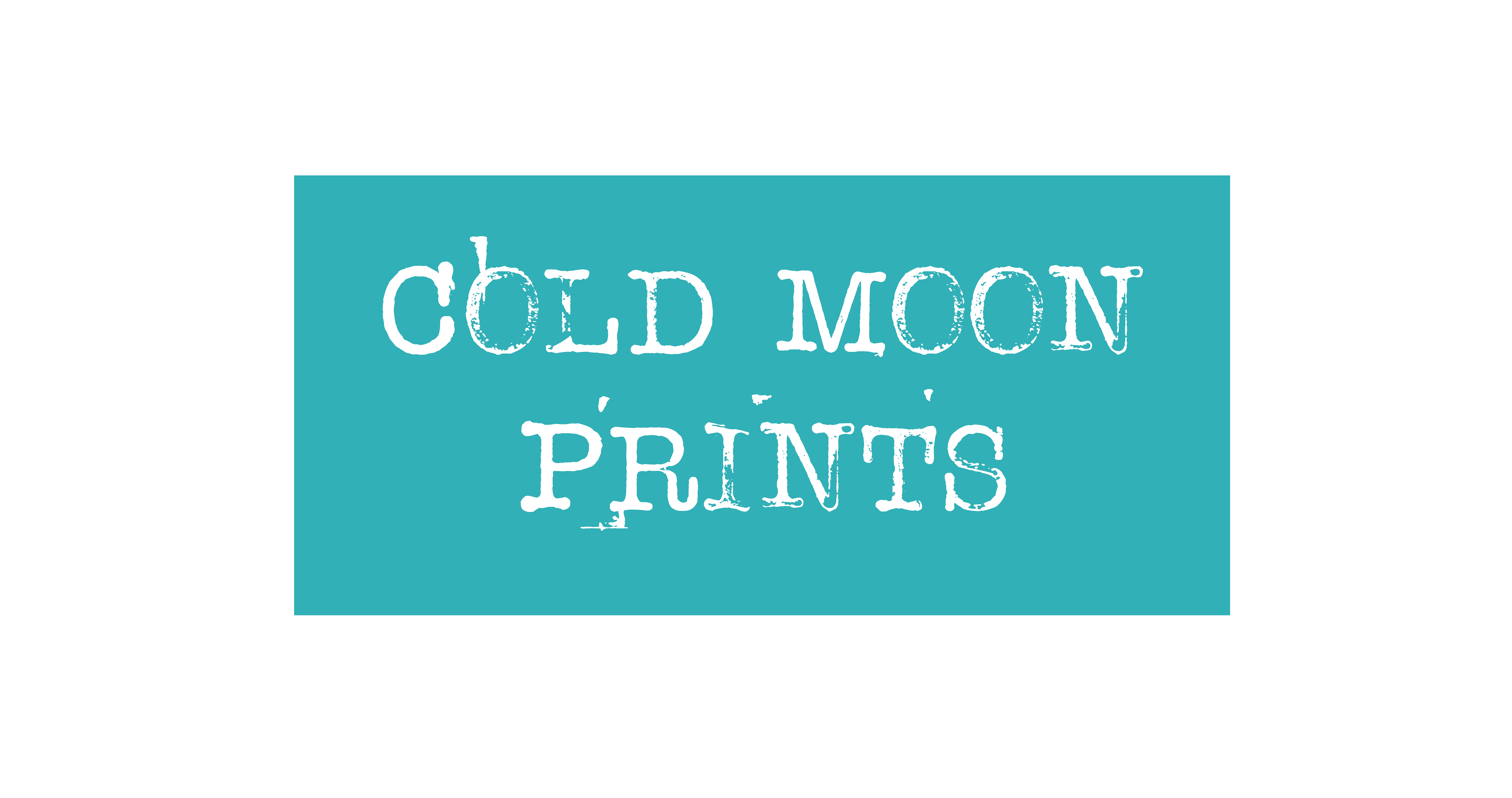 Logo text design for Cold Moon Prints